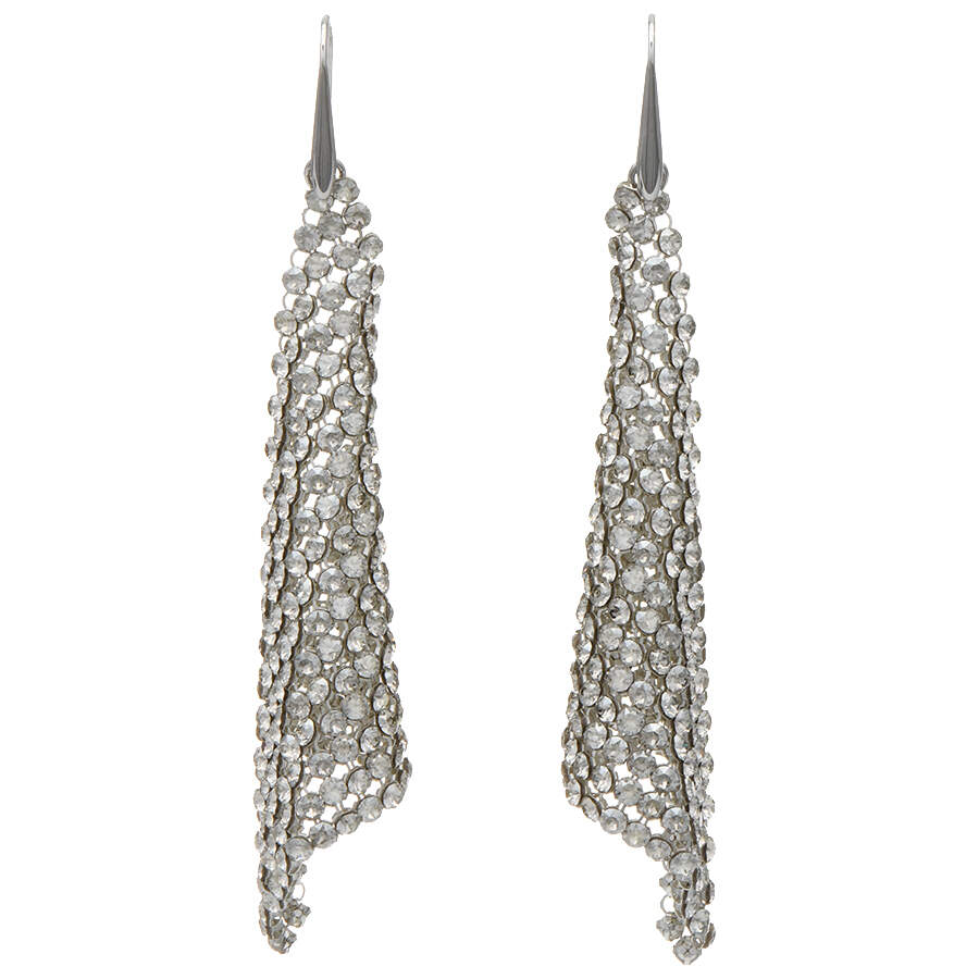 Earrings Fit Earrings Large - Rhodium - No Box by Swarovski-1