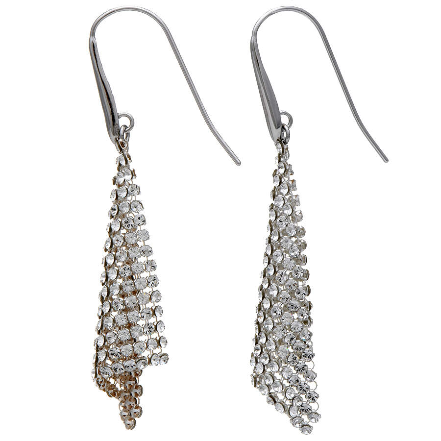 Earrings Fit Earrings Small - Rhodium - Boxed by Swarovski-2