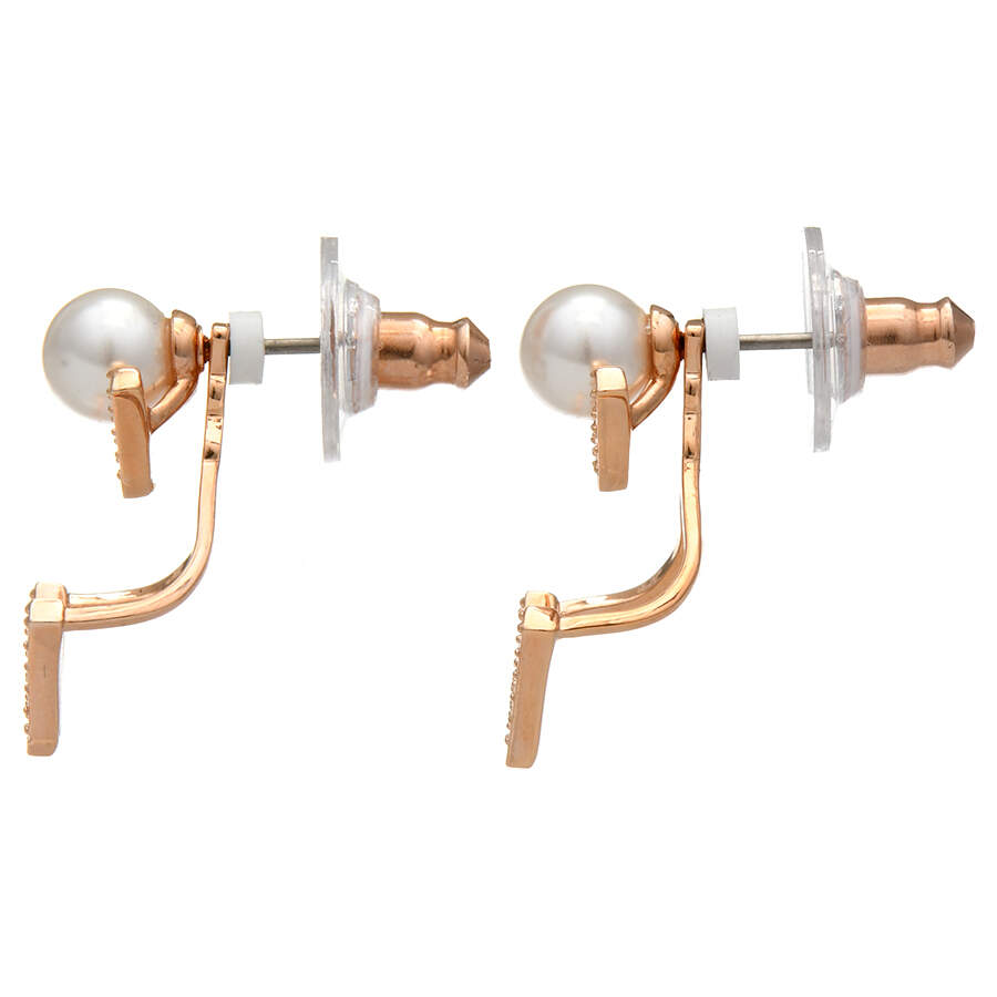 Earrings Edify Rose Gold Earrings - Boxed by Swarovski-2