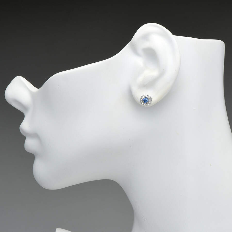 Earrings Una Angelic Light Blue - Boxed by Swarovski-3