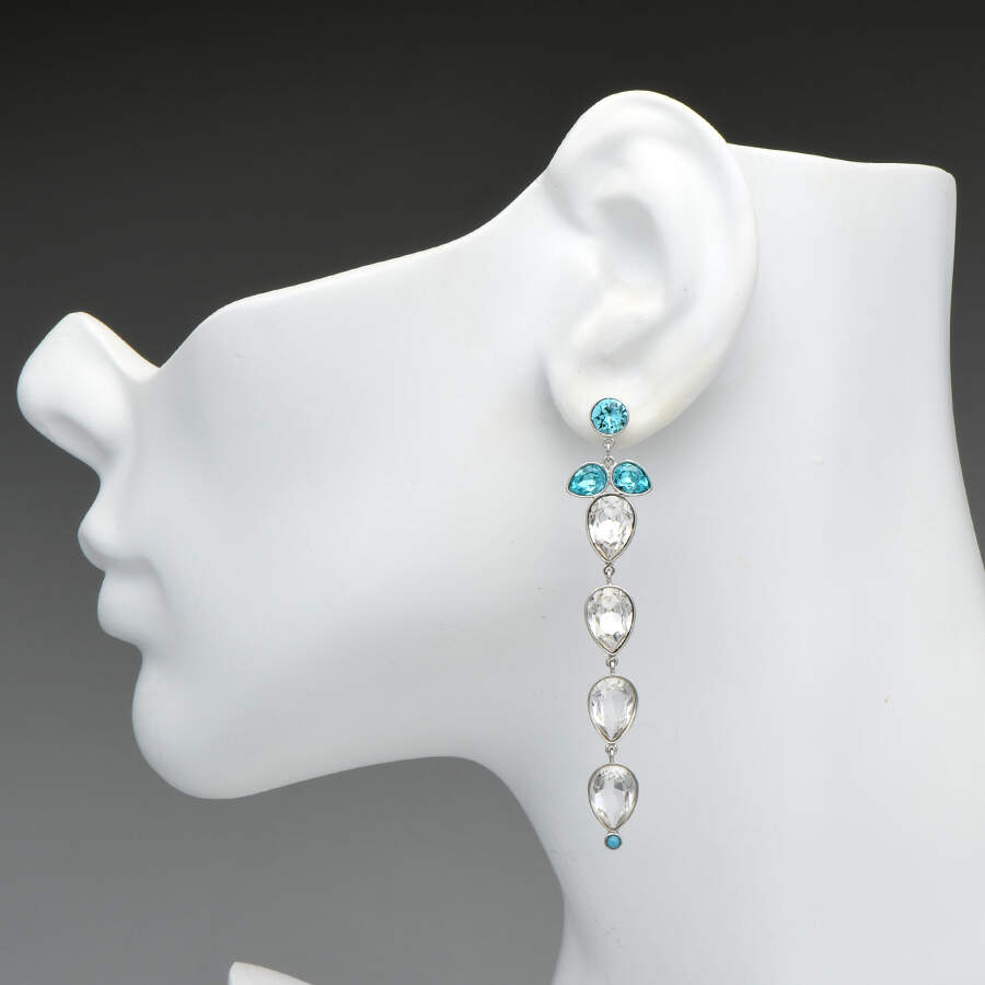 Earrings Azore Long Earrings - Boxed by Swarovski-3
