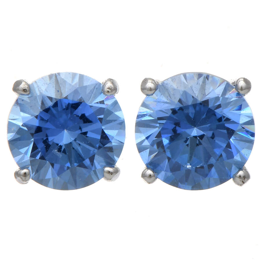 Earrings Attract Pearl & Blue Reversible - No Box by Swarovski-1