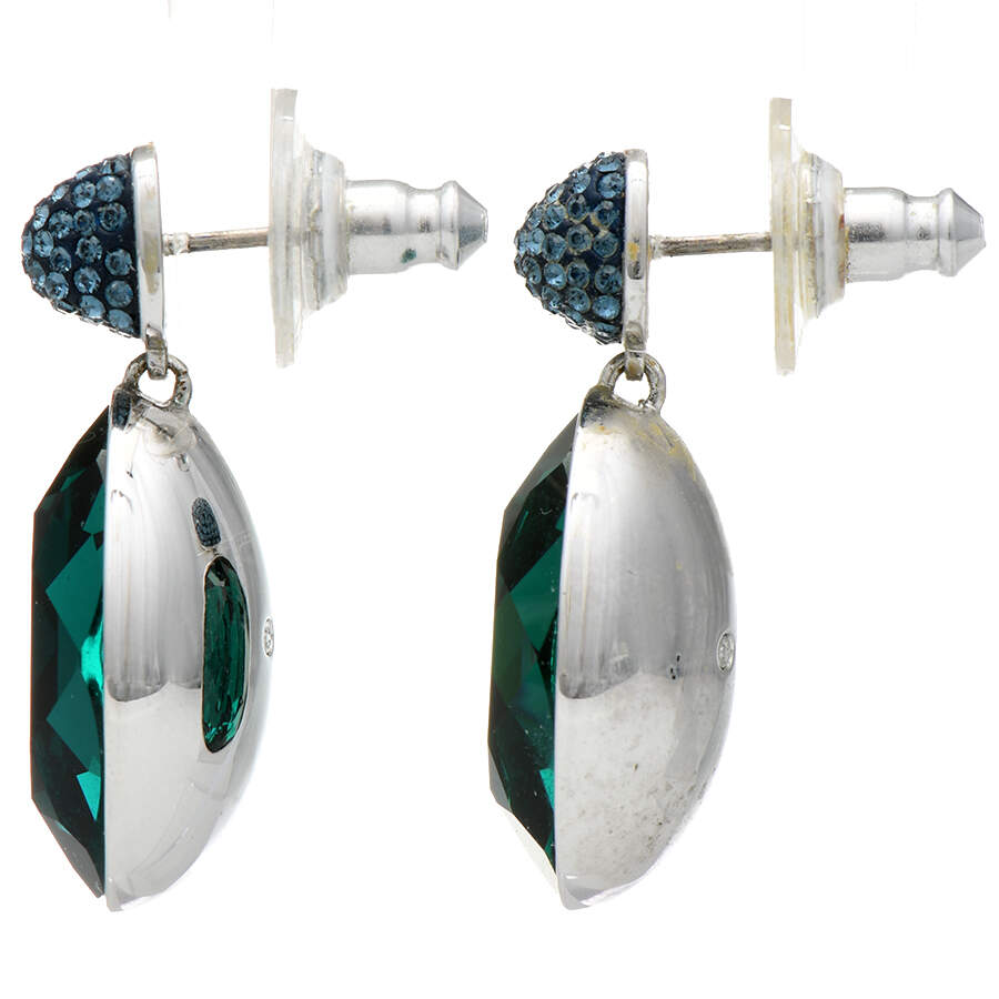 Earrings Empire Oval Earrings Emerald - Boxed by Swarovski-2