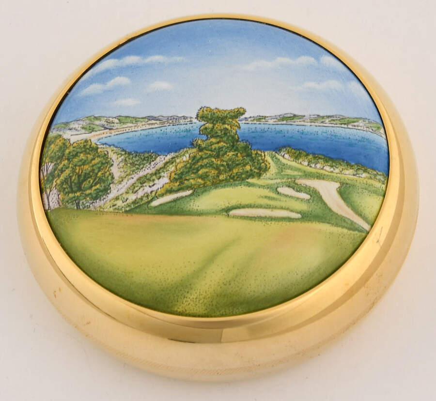 Paperweights Torrey Pines North 6th Hole - No Box by Staffordshire Enamels-1
