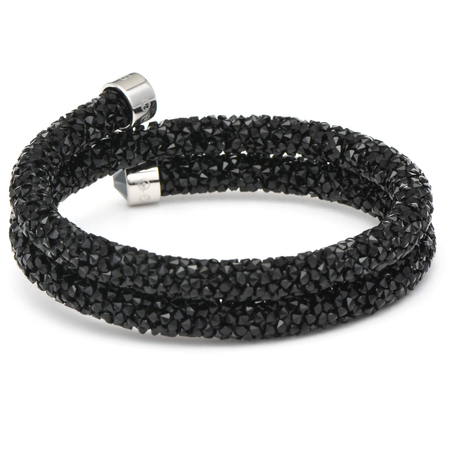 Bracelets Crystaldust Double Bangle - Jet - Boxed by Swarovski-2