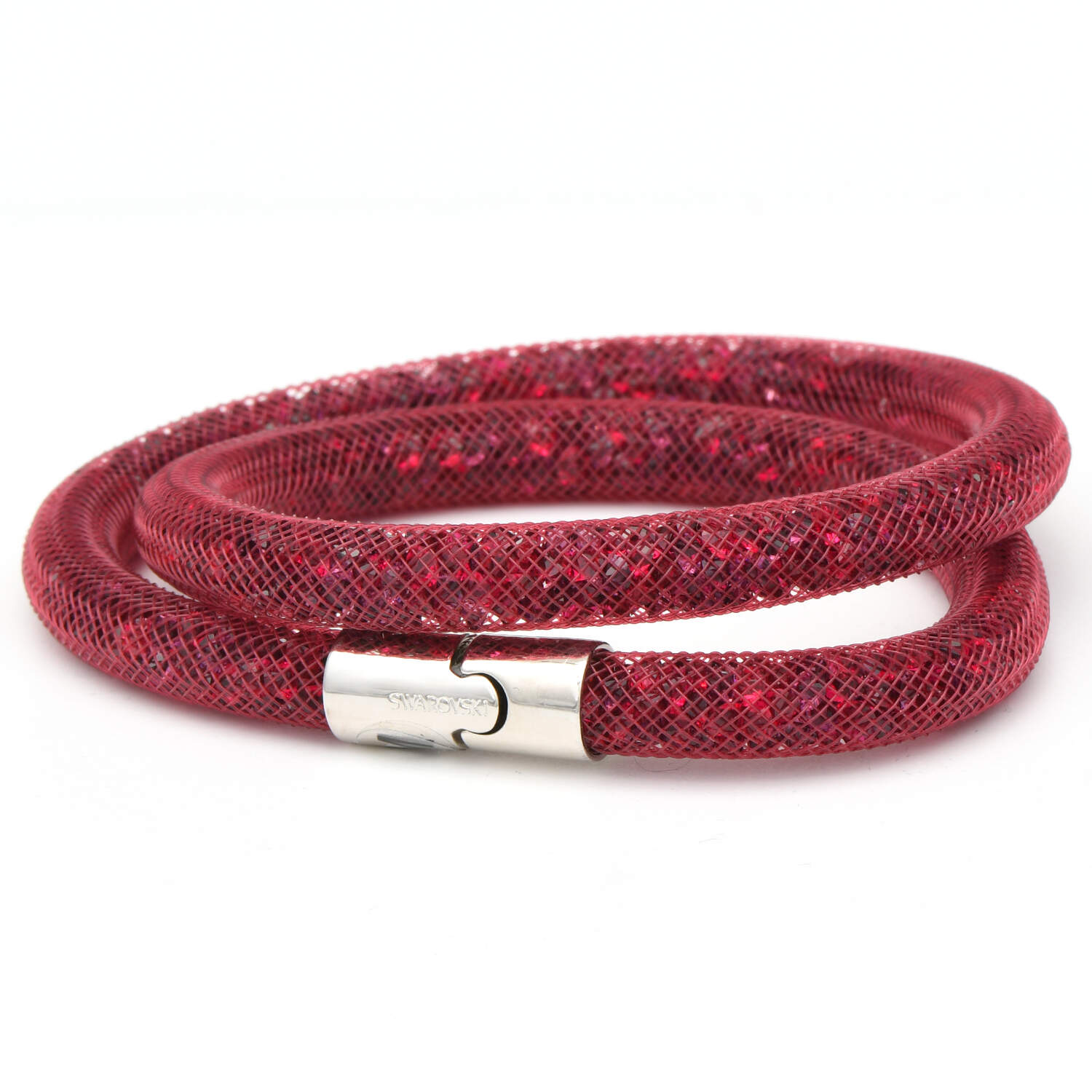 Bracelets Stardust Double Bracelet - Ruby - No Box by Swarovski-1