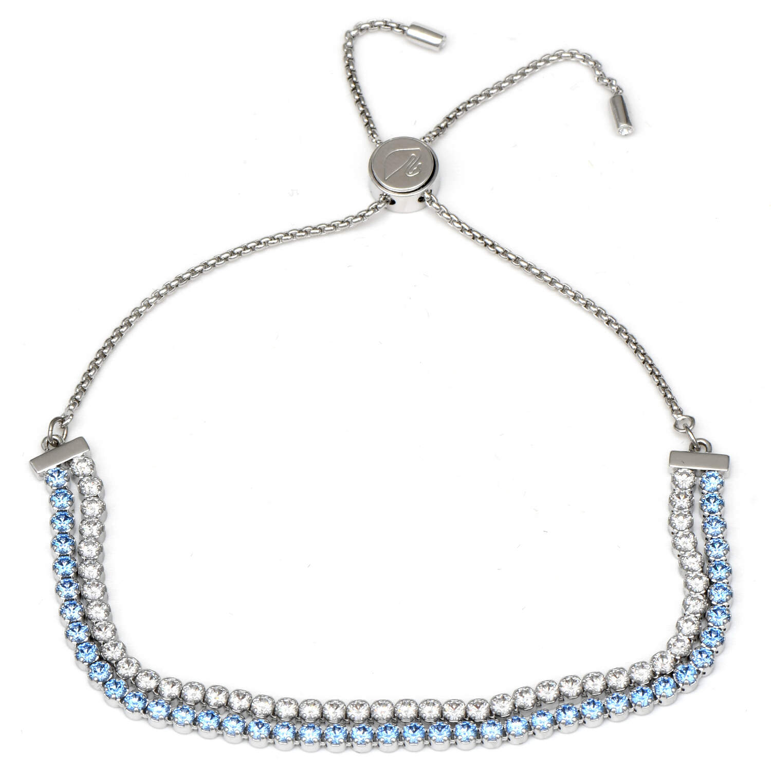 Bracelets Subtle Double - Light Blue - With Box by Swarovski-1