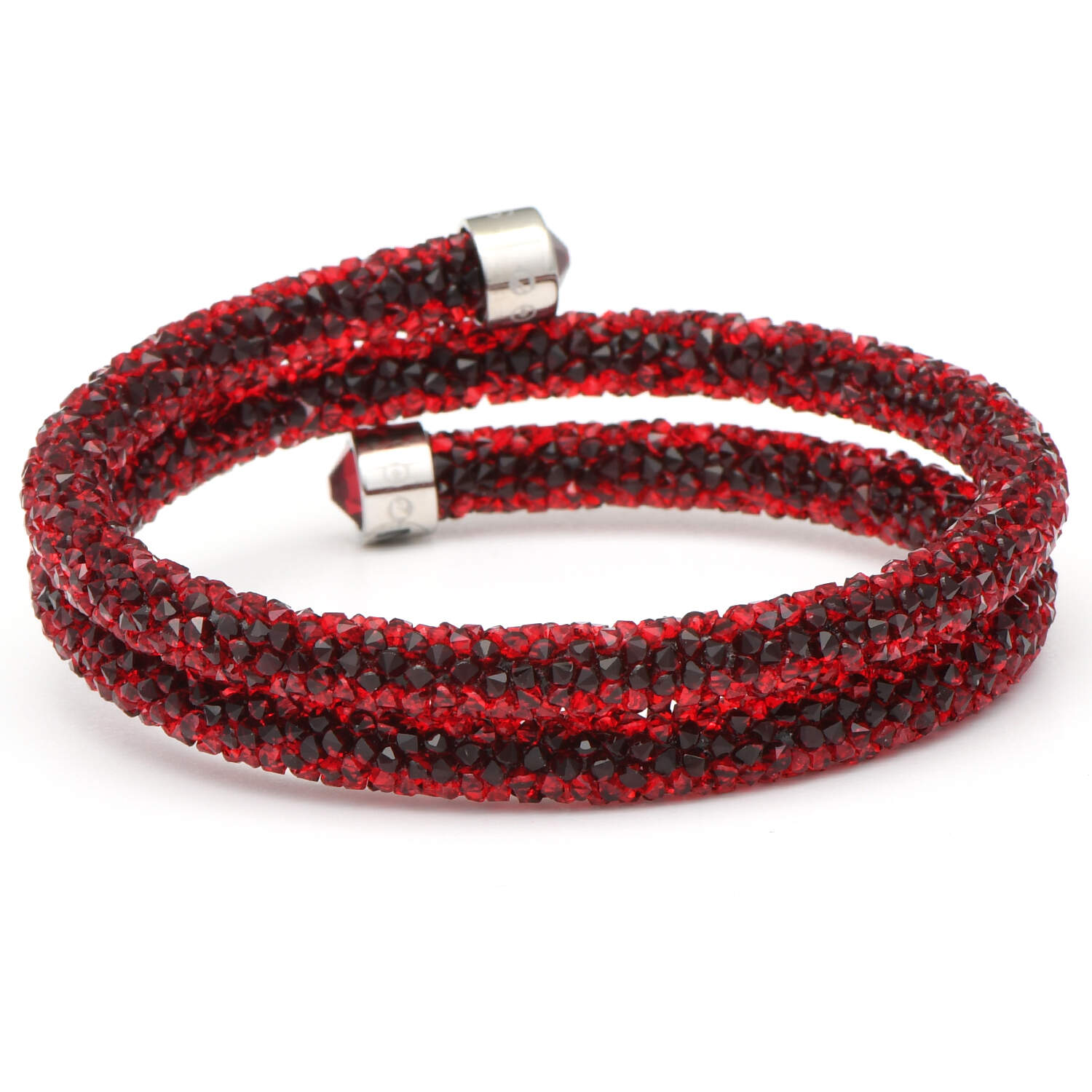 Bracelets Crystaldust Double Bangle - Red - Boxed by Swarovski-2