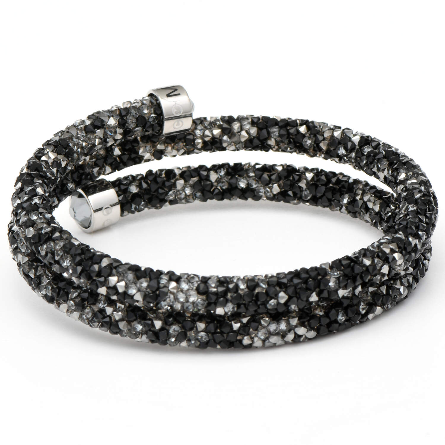 Bracelets Crystaldust Double Bangle - Dark - Boxed by Swarovski-2