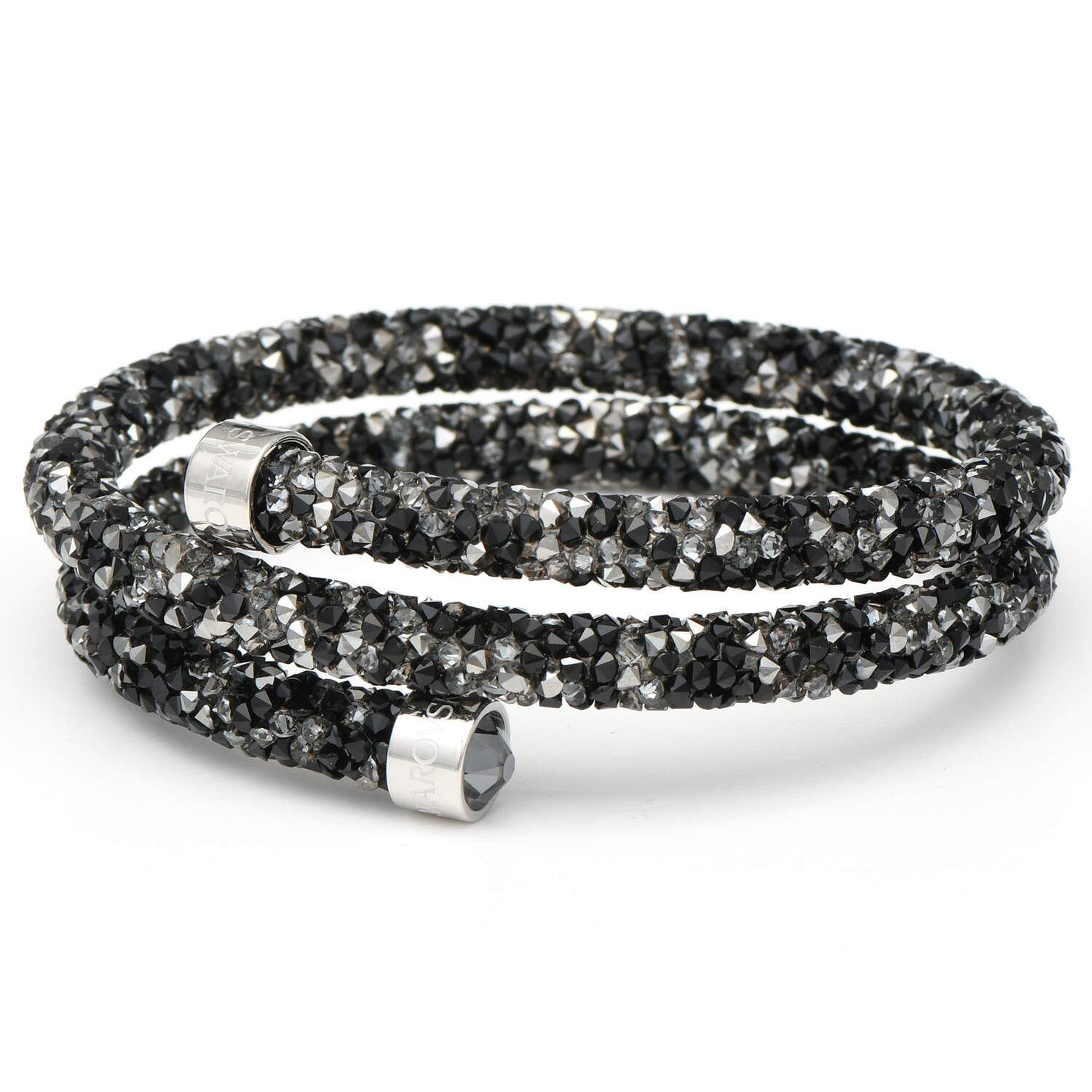 Bracelets Crystaldust Double Bangle - Dark - Boxed by Swarovski-1