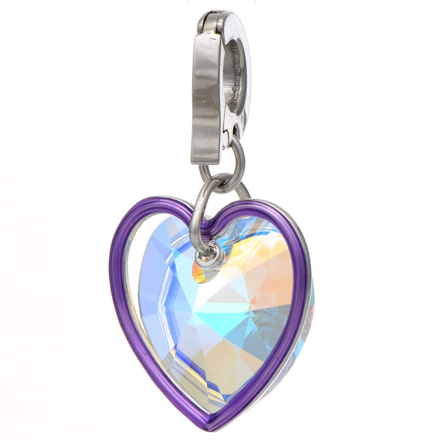 Charms Double Heart Charm - No Box by Swarovski-2