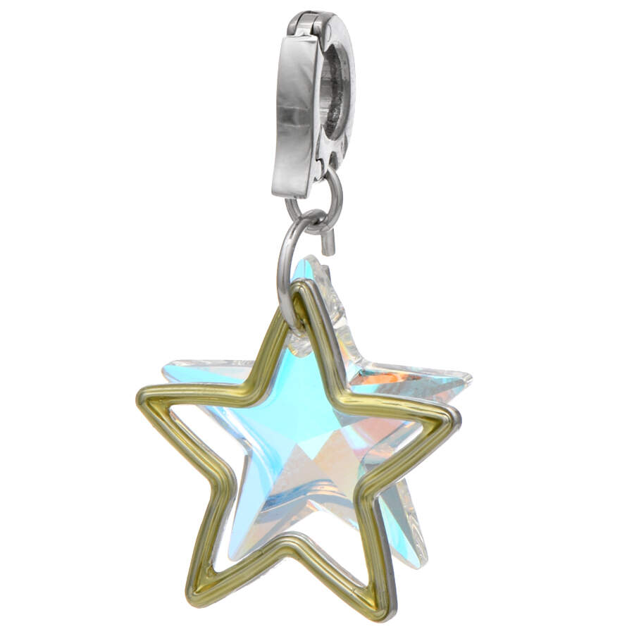 Charms Double Star Charm - Boxed by Swarovski-2