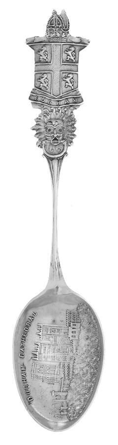 Sterling Souvenir Spoons Durham Cathedral-Durham Uk - No Box by Shepheard & Co-1