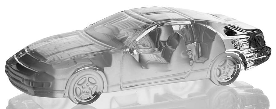 Crystal Classic Car Paperweights Nissan 300 Zx - Boxed by Sasaki-1