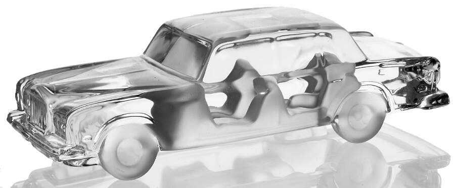Crystal Classic Car Paperweights Rolls Royce - Boxed by Sasaki-1