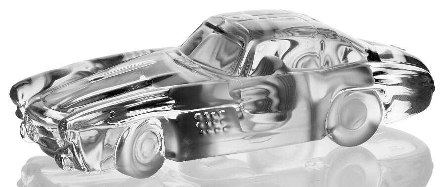 Crystal Classic Car Paperweights Mercedes Benz - Boxed by Sasaki-1