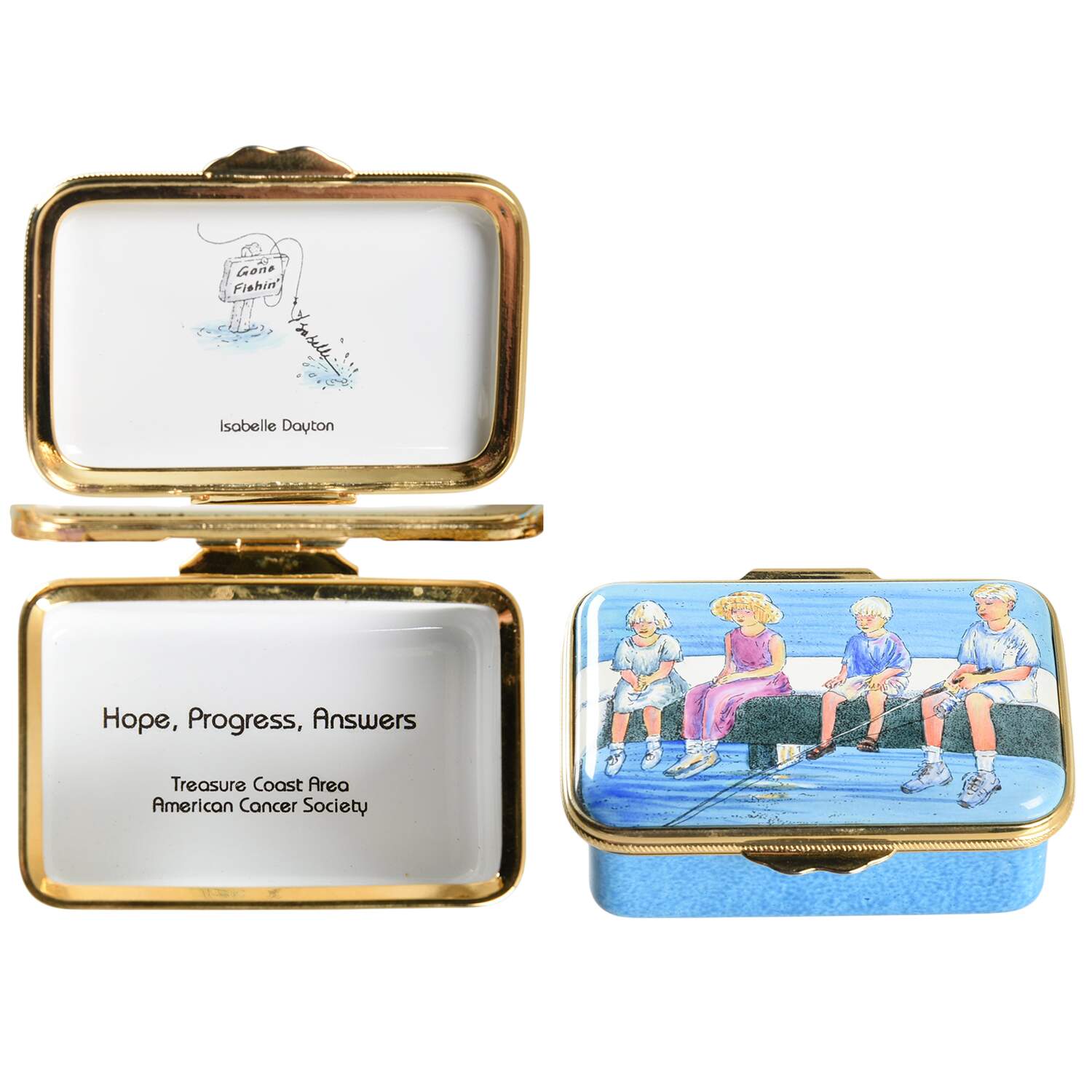 Marshall Enamels Boxes Gone Fishin' - No Box by Staffordshire Enamels-1