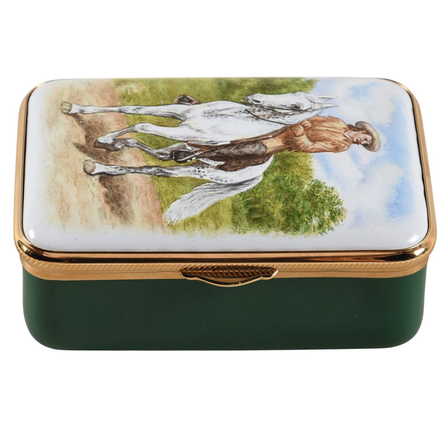 Marshall Chelsea Bonbonnieres Buffalo Bill - Rosa Bonheur - No Box by Staffordshire Enamels-1