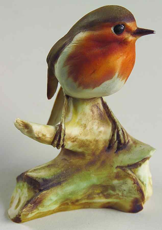Tay Figurine Robin On Branch - No Box by Tay Porcelain-1