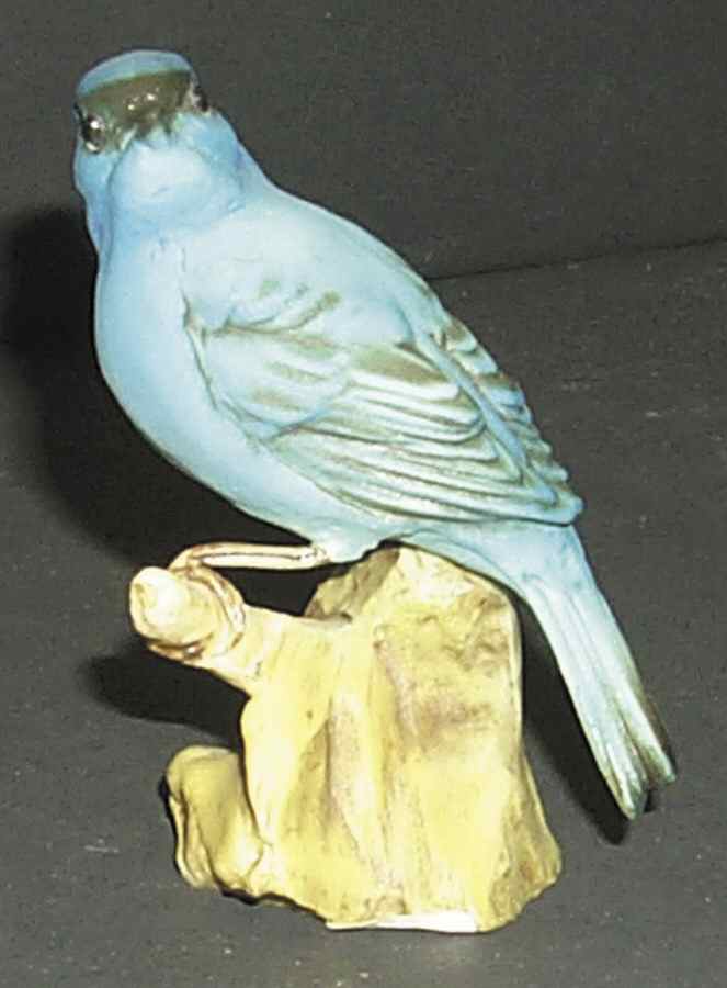 Tay Figurine Indigo Bunting - No Box by Tay Porcelain-1