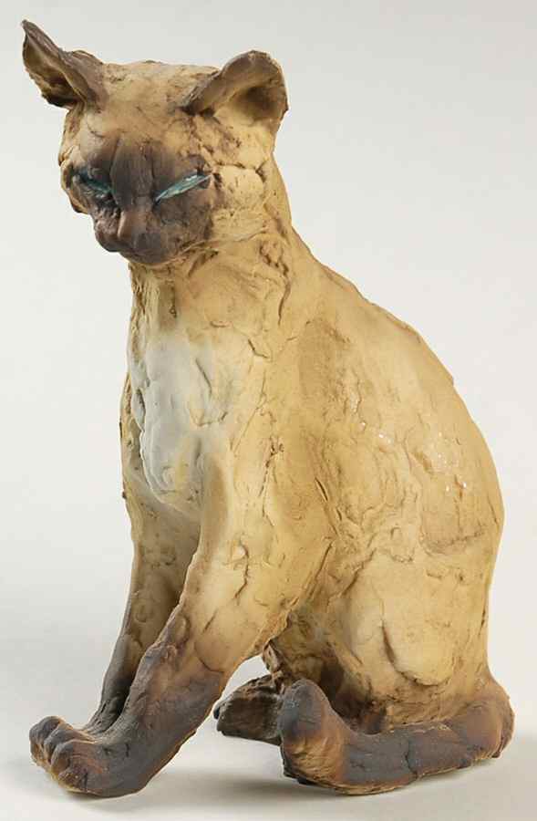 Tay Figurine Siamese Cat - No Box by Tay Porcelain-1