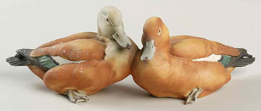 Tay Figurine Ruddy Shield Ducks - No Box by Tay Porcelain-1