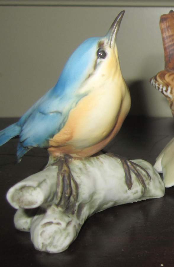Tay Figurine Nightingale On Branch - No Box by Tay Porcelain-1