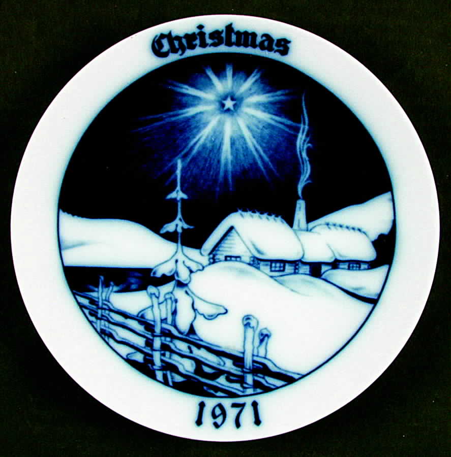 Christmas Plate Star Of Bethlehem - No Box by Tirschenreuth-1