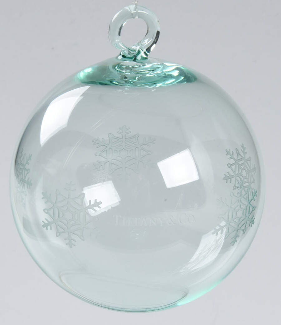 Tiffany & Co Crystal Ornament Snowflake Ball - Boxed by Tiffany-1