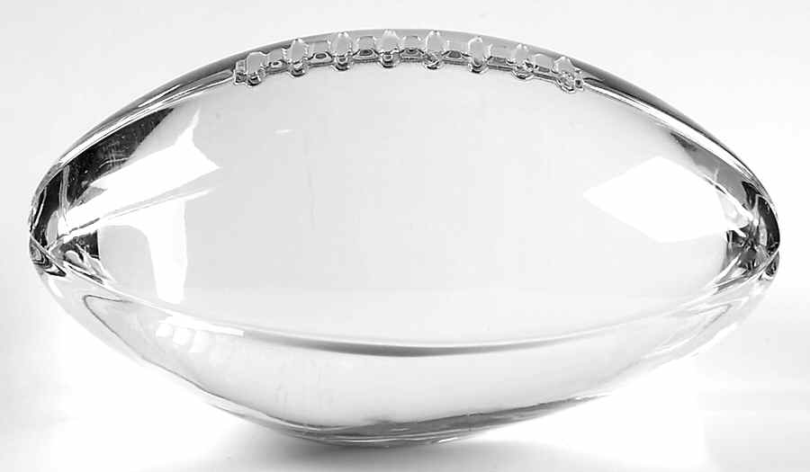 Tiffany & Co Crystal Giftware Football Paperweight - No Box by Tiffany-1