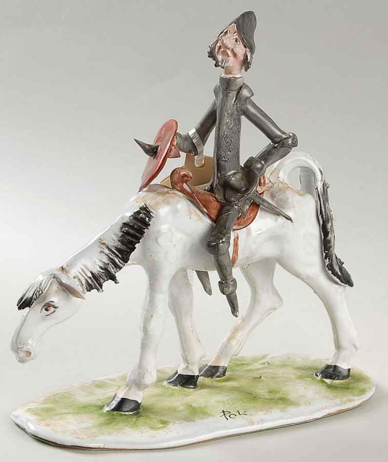 Poli Cesare Figurines Conquistador On A Horse - No Box by T P Ceramiche-1