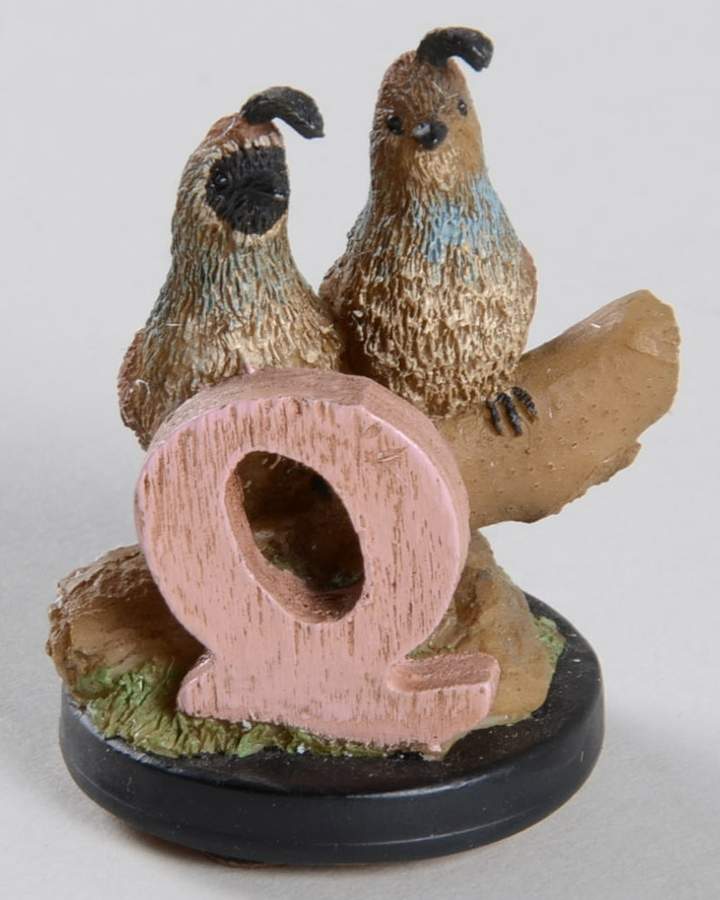 Wolfe Tracks Alphabet Alpha Q - Boxed by Tim Wolfe Sculpture-1