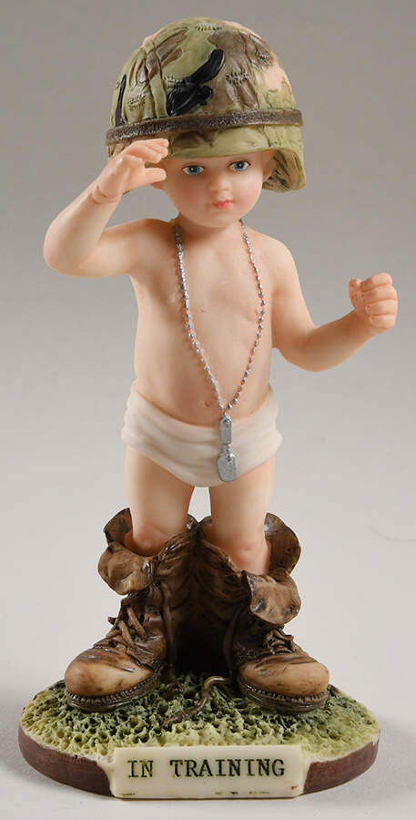 In Training By Fran Baggett Protector Of Freedom-Army, Boy - Boxed by Tlc Greetings-1