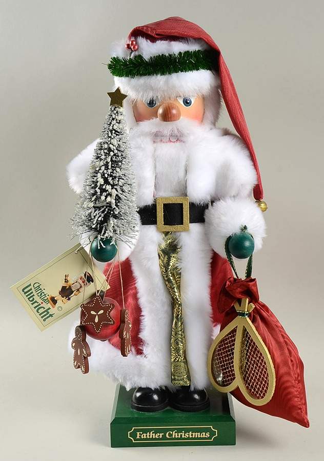 Seiffener Nutcrackers Father Christmas - No Box by Christian Ulbricht-1