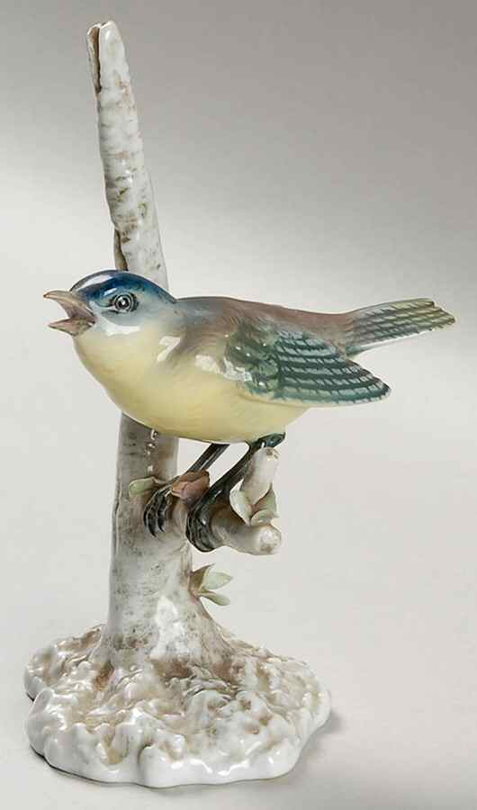Vista Alegre Figurines Bird On A Branch-Glossy - No Box by Vista Alegre-1