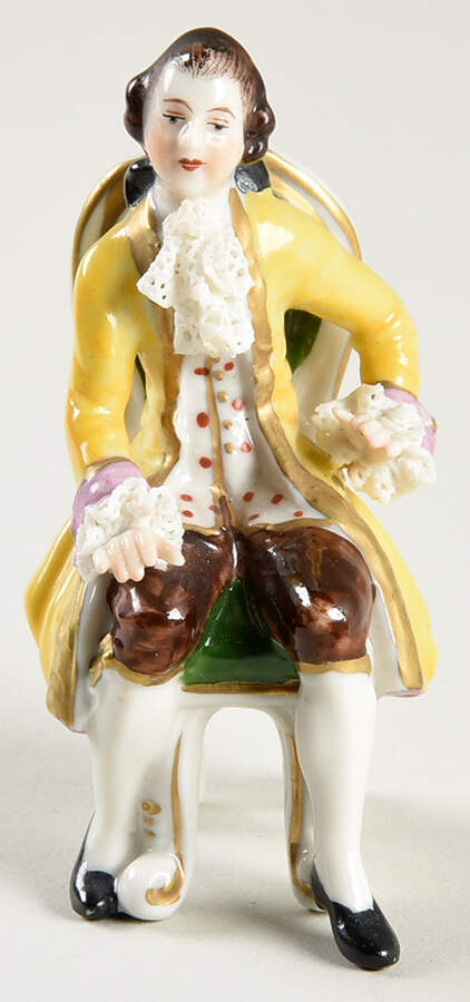 Dresden Lace Gentleman In Chair - No Box by Volkstedt Porcelain-1