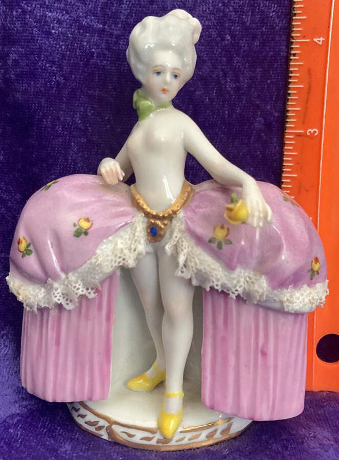Dresden Lace Ballerina - No Box by Volkstedt Porcelain-1