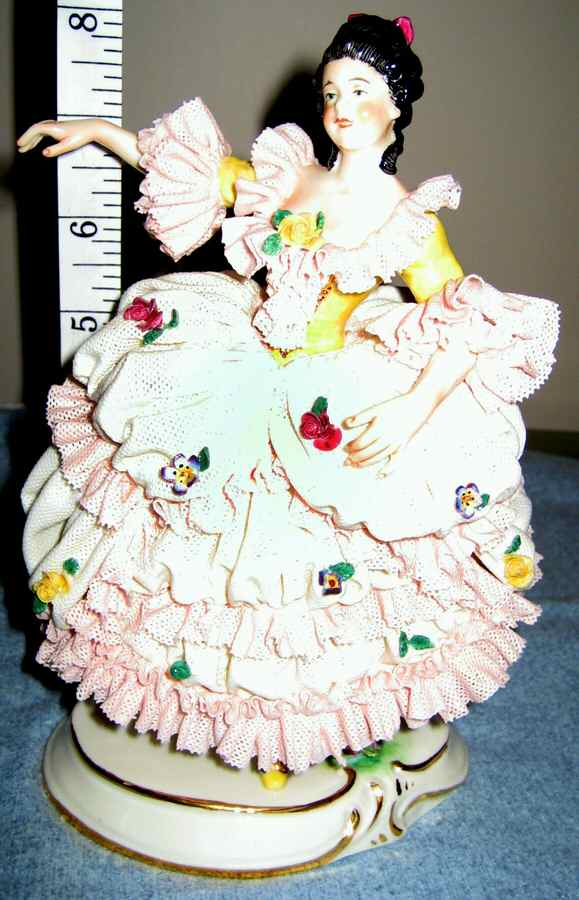 Dresden Lace 1 Lace Ballerina - No Box by Volkstedt Porcelain-1