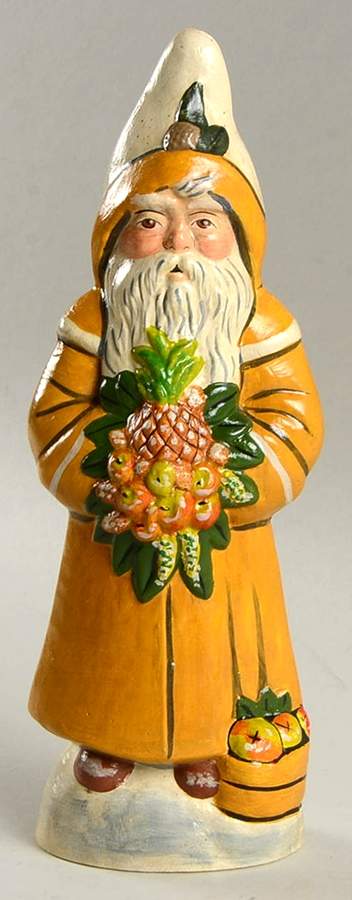 Colonial Williamsburg Exclusives Santa With Pineapple - No Box by Vaillancourt Folk Art-1