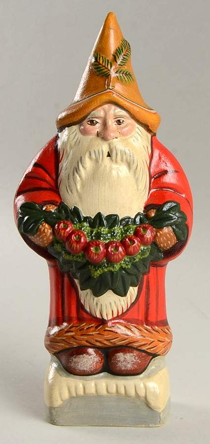 Colonial Williamsburg Exclusives Santa With Apple Spray - No Box by Vaillancourt Folk Art-1