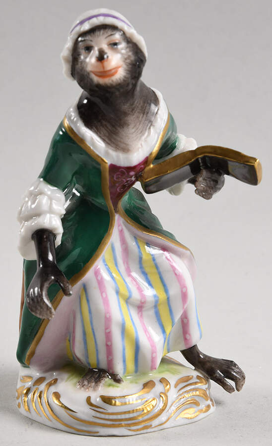 Monkey Orchestra Girl Singer - No Box by Volkstedt Porcelain-1