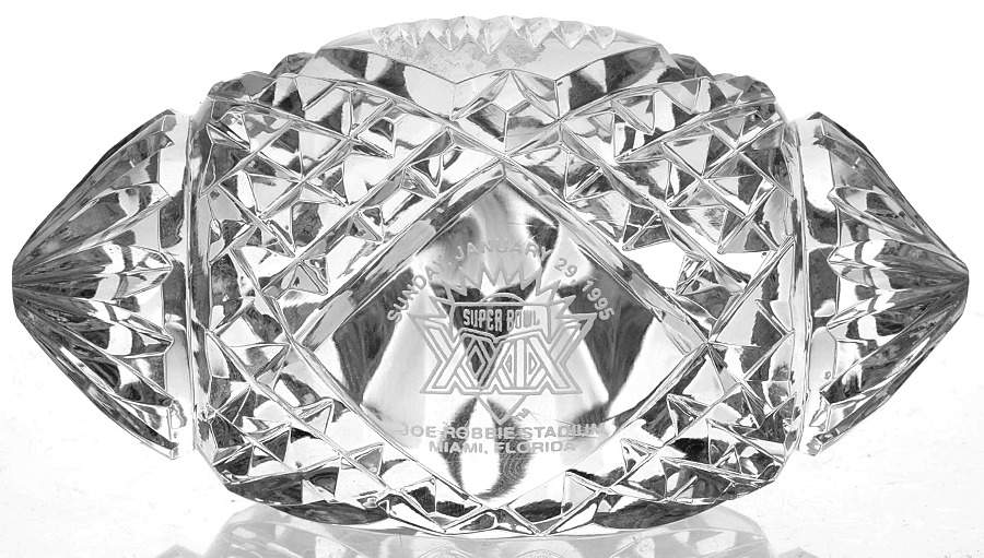 Waterford Crystal Paperweight Superbowl Xxix (1995) - Boxed by Waterford Crystal-1