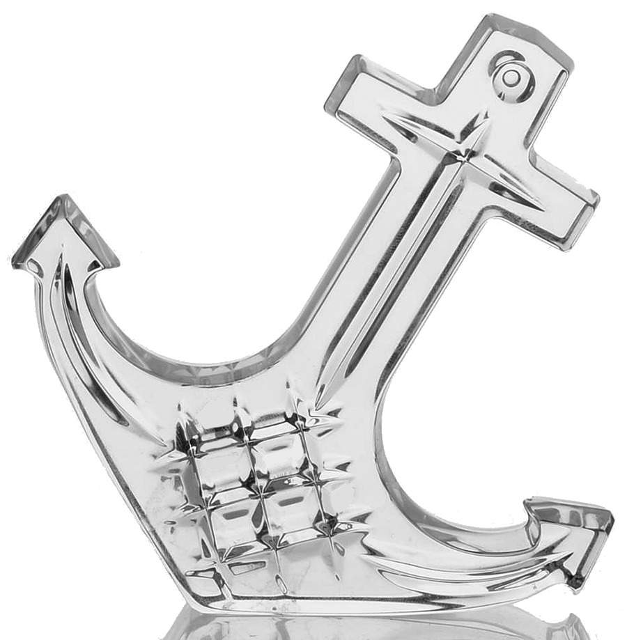 Waterford Crystal Paperweight Deep Sea Anchor - Boxed by Waterford Crystal-1