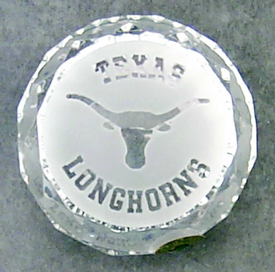 Waterford Crystal Paperweight Texas Longhorns - No Box by Waterford Crystal-1