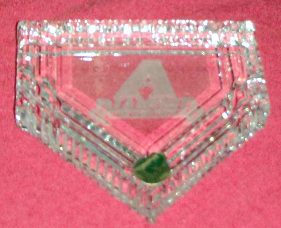 Waterford Crystal Paperweight Arizona Diamondbacks-Home Plate - No Box by Waterford Crystal-1