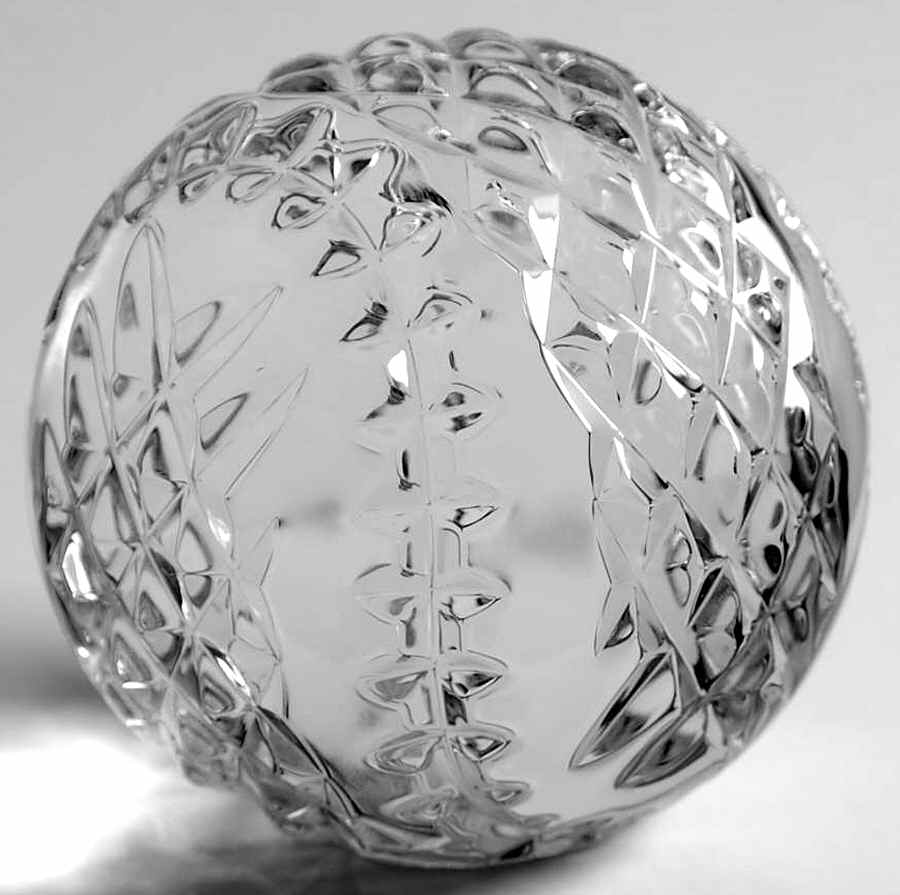 Waterford Crystal Paperweight Baseball - No Box by Waterford Crystal-1