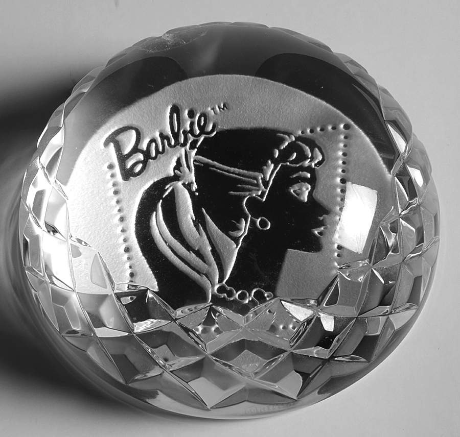 Waterford Crystal Paperweight Barbie - No Box by Waterford Crystal-1
