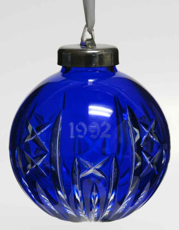 Marquis Collection Ornament 1992 Ball - With Box 53 by Waterford Crystal-1