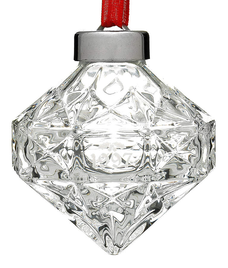 Annual Crystal Ball Ornament 1997 - No Box by Waterford Crystal-1
