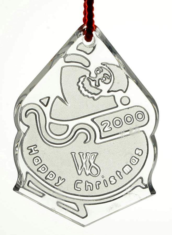 Twas The Night Before Christmas Happy Christmas - No Box by Waterford Crystal-1